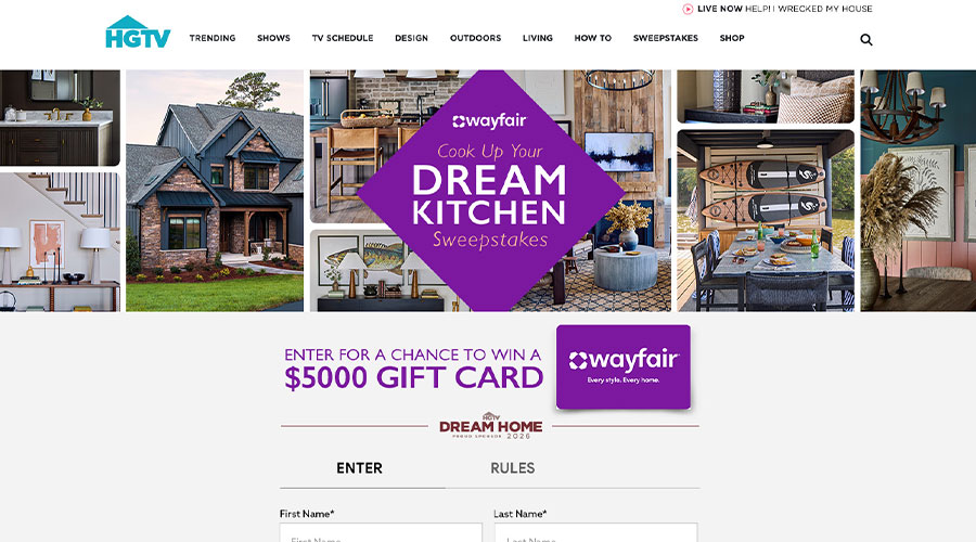 Sweepstakes: Wayfair